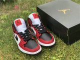 Authentic Air Jordan 1 Mid “Chicago Black Toe” GS