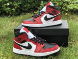 Authentic Air Jordan 1 Mid “Chicago Black Toe” GS