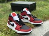 Authentic Air Jordan 1 Mid “Chicago Black Toe” GS