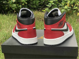 Authentic Air Jordan 1 Mid “Chicago Black Toe” GS