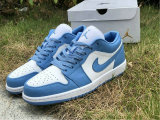 Authentic Air Jordan 1 Low White/University Blue