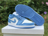 Authentic Air Jordan 1 Low White/University Blue