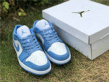 Authentic Air Jordan 1 Low White/University Blue