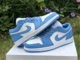 Authentic Air Jordan 1 Low White/University Blue