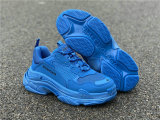 Balenciaga Triple-S NUBUC Royal/Black