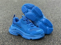 Balenciaga Triple-S NUBUC Royal/Black