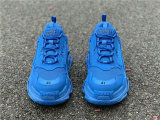 Balenciaga Triple-S NUBUC Royal/Black