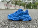 Balenciaga Triple-S NUBUC Royal/Black