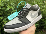 Authentic Air Jordan 1 Low “Light Smoke Grey”