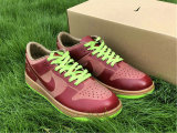 Authentic Nike Dunk Low 1-Piece Laser Varsity Red Chartreuse GS