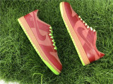 Authentic Nike Dunk Low 1-Piece Laser Varsity Red Chartreuse GS