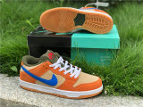 Authentic Nike SB Dunk Low Dusty Peach/Blue GS