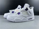 Perfect Air Jordan 4 White/Purple