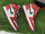 Authentic The Shoe Surgeon x Air Jordan 1 Red/White-Black GS