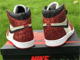 Authentic The Shoe Surgeon x Air Jordan 1 Red/White-Black GS