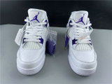 Perfect Air Jordan 4 White/Purple