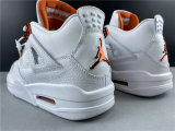 Perfect Air Jordan 4 White/Orange