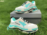 Balenciaga Triple-S NUBUC MINT GREEN