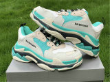 Balenciaga Triple-S NUBUC MINT GREEN