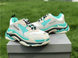Balenciaga Triple-S NUBUC MINT GREEN