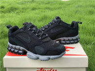 Authentic Stussy x Nike Air Zoom Spiridon Black/Cool Grey GS