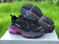 Balenciaga Triple-S Net Black Plum Red