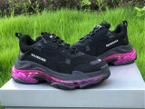 Balenciaga Triple-S Net Black Plum Red