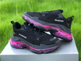 Balenciaga Triple-S Net Black Plum Red