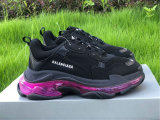 Balenciaga Triple-S Net Black Plum Red