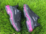 Balenciaga Triple-S Net Black Plum Red