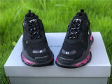 Balenciaga Triple-S Net Black Plum Red