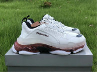 Balenciaga Triple-S Nubuc White/Rose Gold Air Cushion