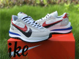 Authentic Sacai x Nike LDWaffle Grey/White-Red/Blanc
