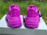 Balenciaga Triple-S NUBUC LETTER PLUM RED
