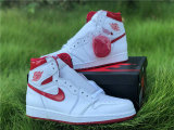 Authentic Air Jordan 1 High OG White/University Red