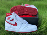 Authentic Air Jordan 1 High OG White/University Red