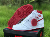 Authentic Air Jordan 1 High OG White/University Red