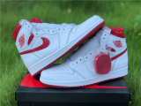 Authentic Air Jordan 1 High OG White/University Red