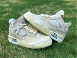Authentic Off-White x Air Jordan 4 “Sail”  (Women)
