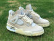 Authentic Off-White x Air Jordan 4 “Sail”  (Women)