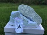 Authentic Air Jordan 1 Mid WMNS “Spruce Aura”