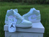 Authentic Air Jordan 1 Mid WMNS “Spruce Aura”