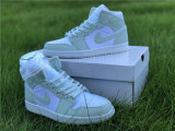 Authentic Air Jordan 1 Mid WMNS “Spruce Aura”