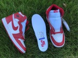 Authentic Air Jordan 1 Hi University Red/White