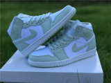 Authentic Air Jordan 1 Mid WMNS “Spruce Aura”