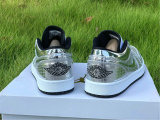 Authentic Air Jordan 1 Low Silver