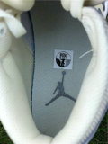 Authentic Air Jordan 1 Mid Bone/Light Grey/Blue