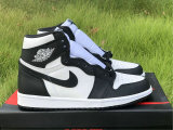Authentic Air Jordan 1 High OG Black/White-Black Noir/Blanc