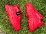 Balenciaga Triple-S Tissu Doub/Nubuc Letter Bright Red