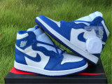 Authentic Air Jordan 1 High OG Blue/White